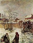 Famous Winter Paintings - The Garden in Winter rue Carcel